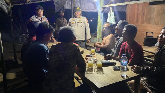 Cegah Premanisme, Polsek Tualang Patroli Sampai Tengah Malam di Titik Rawan Kamtibmas