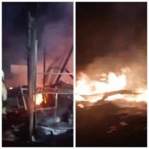 Kebakaran Terjadi Di Jalan Pemuda Pekanbaru Riau, 2 Rumah 1 Warung Habis Terbakar