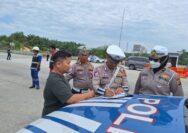 Sebanyak Delapan Kendaraan Ditindak Dalam Operasi Batas Kecepatan di Tol Pekanbaru- Dumai