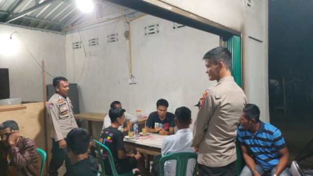 Polsek Pangean Laksanakan Patroli KRYD, Ciptakan Situasi Aman dan Kondusif di Wilayah Hukumnya