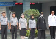 Apel Pagi Pegawai Lapas Kelas IIA Pekanbaru, Kakanwil Tekankan Disiplin dan Deteksi Dini Gangguan Kamtib