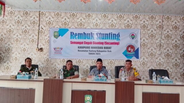Wujud Kepedulian Polri, Bhabinkamtibmas Ikut Serta dalam Rembuk Stunting di Maredan Barat