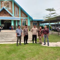 Polsek Tualang Amankan Ibadah Kenaikan Isa Al-Masih di Sejumlah Gereja