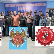 Rapat pengukuhan pengurus Satga Serikat Buruh Lembaga Elektronik Mesin Perisai Pancasila 