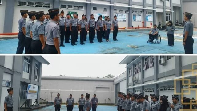 Apel Pagi Lapas Narkotika Rumbai, Perkuat Kedisiplinan Pegawai Sebagai Kunci Pelayanan Prima