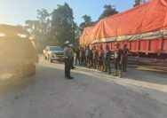 Cegah Pelanggaran dan Kecelakaan, Polsek Tualang Sosialisasikan Bahaya Kendaraan ODOL