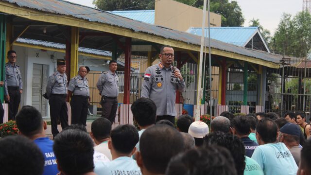 PERERAT HUBUNGAN DENGAN WBP : KALAPAS BANGKINANG TEKANKAN PESAN MORAL DAN DISIPLIN