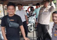 Naik Perahu, Kapolsek Tualang Lakukan Patroli di Seberang Sungai Siak Antisipasi Premanisme.