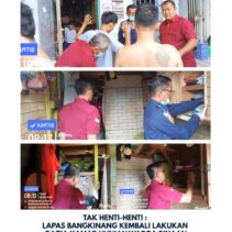 TAK HENTI-HENTI : LAPAS BANGKINANG KEMBALI LAKUKAN RAZIA KAMAR HUNIAN WARGA BINAAN