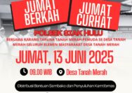 Polsek Siak Hulu dan Karang Taruna Tanah Merah Bersama Elemen Masyarakat Gelar Pembagian Sembako 