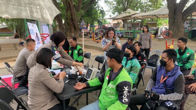Hari Bhayangkara Ke-79 Polda Sulteng Gelar Pemeriksaan Gratis Ojol di 5 Daerah, 805 Pengemudi Terlayani