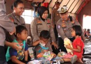 Pulihkan Luka Psikologis Pasca kerusuhan, Polres Siak Gelar Trauma Healing untuk Korban di Tenda Pengungsian PT SSL