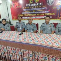 Lapas Pekanbaru Ikuti Kegiatan Penandatangan Perjanjian Kerja Sama Ditjenpas Dengan 9 Mitra