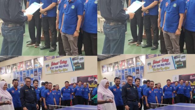 Ketua Umum Pengprov PTMSI Riau Robin P Hutagalung SH, secara resmi melantik Adrizal SE beserta jajaran Pengurus Kota (Pengkot) Persatuan Tenis Meja Seluruh Indonesia (PTMSI) Pekanbaru periode 2025-2029