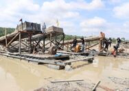 DPC LSM Bara Api Meminta Kapolres Inhu Membasmi Tambang Emas di Duga Ilegal Dalam Waktu 1×24 Jam.