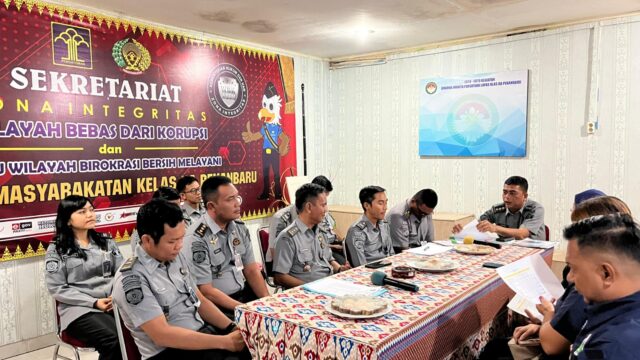Wujud Pemenuhan Hak Pelatihan Kemandirian Warga Binaan, Lapas Pekanbaru Gelar Rapat Perencanaan