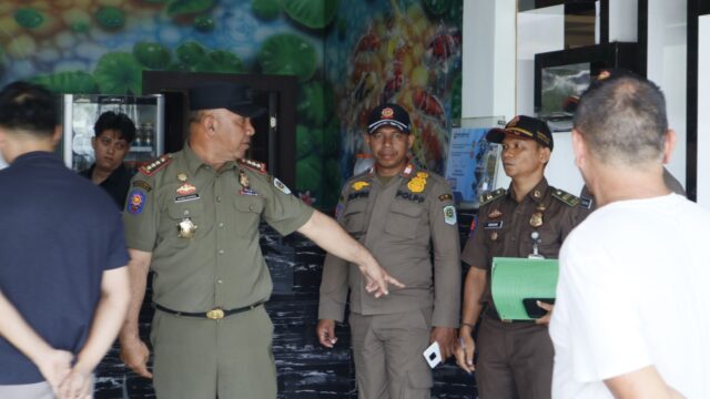 Sat Pol PP siak sidak di Green Hotel Tualang, ditemukan pelanggaran disanksi teguran Pemkab Siak