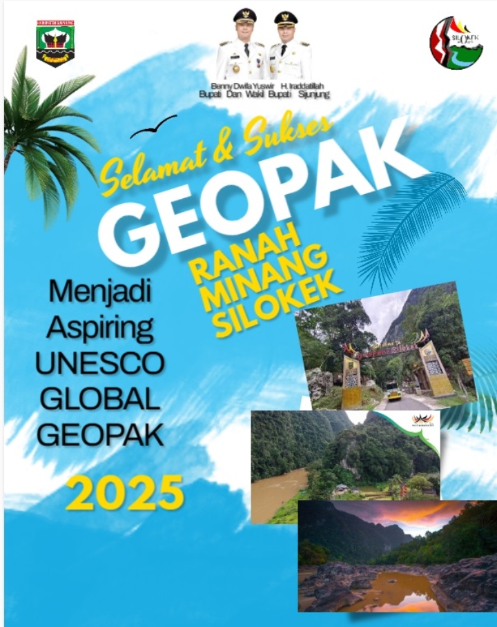 Empat kali ikut seleksi Kandidat aspiring Unesco Global Geopark, Geopark Silokek lolos seleksi Thn.2025 mewakili Indonesia