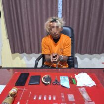 Tim Mata Elang Polres Kuansing Bekuk Pengedar Shabu di Sungai Keranji, 11 Paket Diamankan