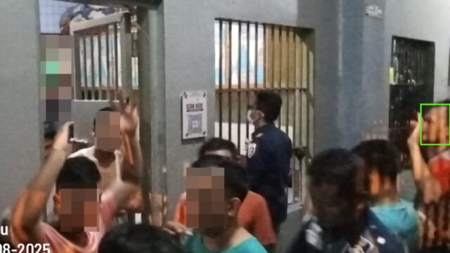 CEGAH GANGGUAN KAMTIB : LAPAS BANGKINANG GELAR RAZIA INSIDENTIL BERSAMA TNI-POLRI