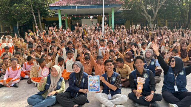 Sosialisasi Stop Bullying Oleh Mahasiswa KKN MAs Di SDN 009 Kandis Kelurahan Simpang Belutu