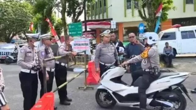 Dukung Kelancaran Festival Pacu Jalur, Ditlantas Polda Riau Lakukan Rekayasa Lalu Lintas