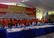 Pekanbaru (RIAU) Rabu, 27 Agustus 2025, Polda Riau melaksanakan pemusnahan barang bukti narkotika