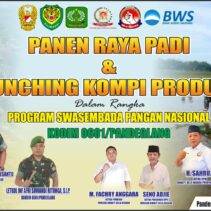 Panen Raya Padi dan Launching Kompi Produksi Kodim 0601/Pandeglang Dukung Swasembada Pangan Nasional