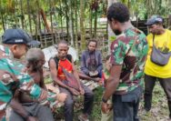 Peduli Warga Perbatasan Papua, Satgas Yonif 131/Brajasakti Gelar Pelayanan Kesehatan Gratis di Kampung Sawiyatami