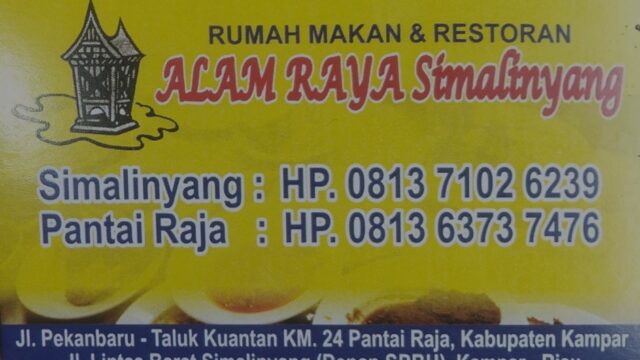 Rumah Makan Khas Minang Kabau Alam Raya, Siap Melayani Pelanggan 24 Jam