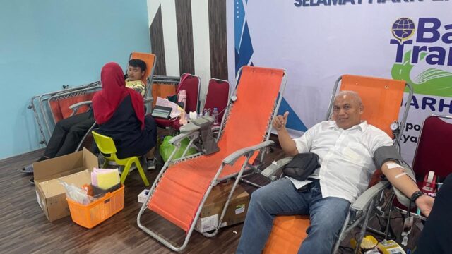 GM Pelindo Regional 1 Pekanbaru Ikuti Donor Darah, Sempena Hari Perhubungan Nasional 2025 GM Pelindo Regional 1 Pekanbaru Ikuti Donor Darah, Sempena Hari Perhubungan Nasional 2025