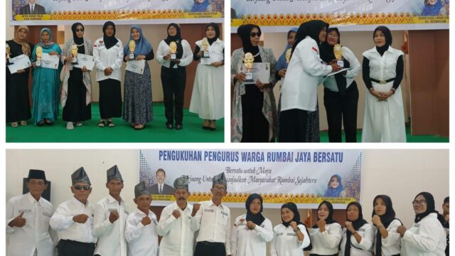 HUT Perdana sekaligus pengukuhan pengurus Warga Rumbai Jaya Bersatu . HUT Perdana sekaligus pengukuhan pengurus Warga Rumbai Jaya Bersatu .