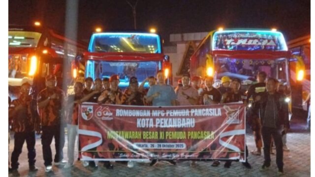 250 Kader Pemuda Pancasila MPC Kota Pekanbaru Ikut Partisipasi Mubes XI di Jakarta