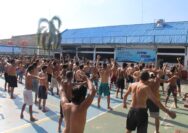 Wujudkan Pembinaan yang Sehat, Lapas Kelas IIA Pekanbaru Laksanakan Senam Rutin bagi WBP