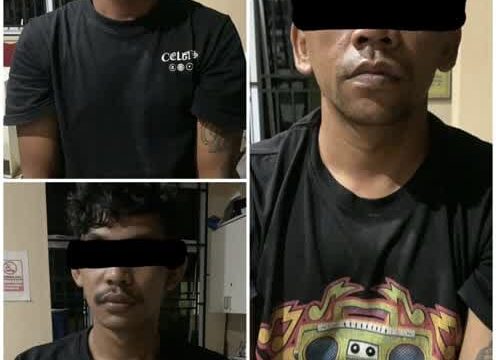 Tim Harimau Kayuah Sat Reskrim Polres Kuansing Tangkap Tiga Pelaku Pemerasan dan Ancaman, Korban Seorang Pelajar