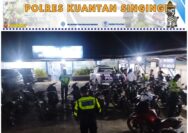 Operasi Zebra Lancang Kuning 2025  Polres Kuansing Tindak Knalpot Brong dan Balap Liar Bersama Forum LLAJ 