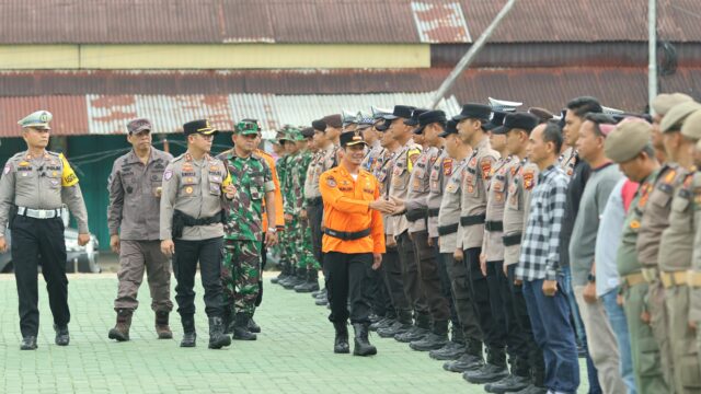Polres Kuansing Ikuti Apel Siaga Bencana dan Gotong Royong Bersama, Kapolres: “Sinergi Menjadi Kekuatan Kita dalam Menghadapi Ancaman Bencana”