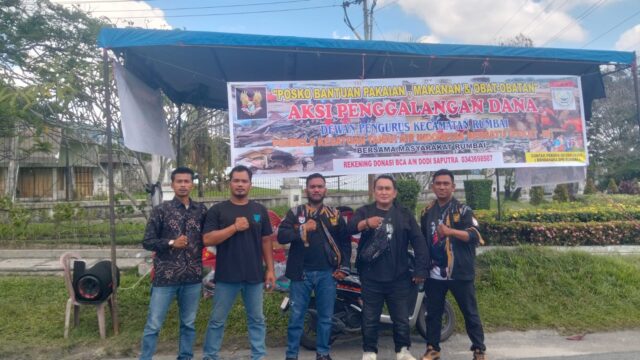 Pray To Sumatera, DPK PEKAT IB Rumbai Adakan Penggalangan Dana
