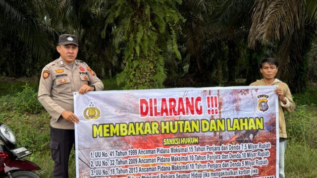 Polres Kuansing Intensifkan Upaya Pencegahan Karhutla di Empat Polsek Jajaran