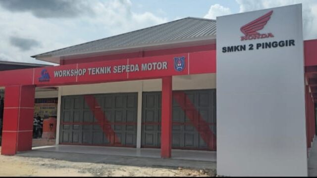 Gedung Baru SMKN 2 Pinggir Kabupaten Bengkalis, Revitalisasinya Rampung 100%