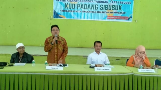 RAT KUD Padang Sibusuk TB 2025 Berlangsung Meriah, Anggota Terima SHU hingga Doorprize