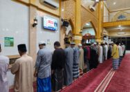 Kapolsek Dan Camat Tualang Subuh Keliling di Masjid Jami’ Darussalam, Ajak Warga Jaga Kamtibmas