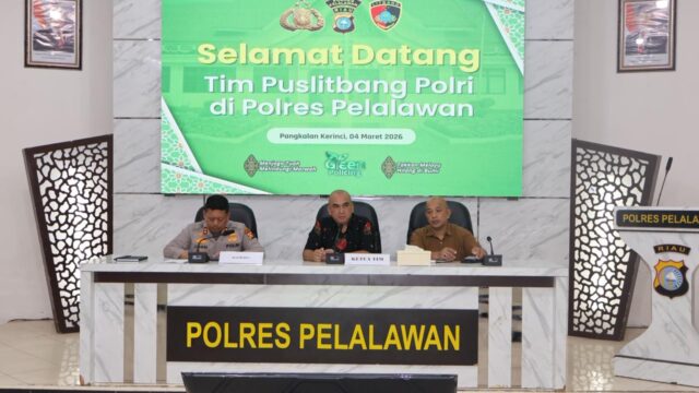 Polres Pelalawan Jadi Lokasi Penelitian Puslitbang Polri tentang Penanganan Unjuk Rasa