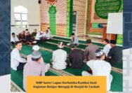 WBP Santri Lapas Narkotika Rumbai Ikuti Kegiatan Belajar Mengaji di Masjid At-Taubah