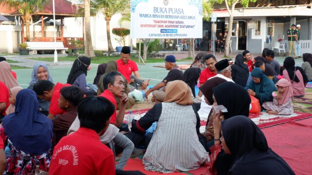 Obati Rindu di Bulan Ramadan, Lapas Selatpanjang Gelar Buka Puasa Warga Binaan Bersama Keluarga