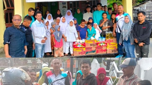 ‎Media Fakta Wicara Berbagi di Bulan Ramadhan, Santuni Anak Yatim dan Bagikan 100 Nasi Kotak di Jalan Diponegoro