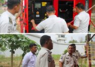 Kasubbag TU dan Kaur Umum Lakukan Pemeriksaan dan Perawatan Sarana Prasarana Lapas Narkotika Rumbai 