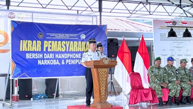 APEL IKRAR PEMASYARAKATAN, LAPAS BANGKINANG TEGASKAN KOMITMEN BEBAS HANDPHONE ILEGAL, NARKOBA, DAN PENIPUAN