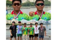 SMA Olahraga Pekanbaru Riau Ukir Prestasi Internasional di Singapore, Aslim S.Pd Bangga Atlet Dayung SKO Riau Raih Emas