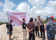 Diduga Diadu Domba Lewat Skema Konsinyasi, Pemilik Lahan Bentangkan Spanduk Larangan Masuk di Proyek Tol Kampar